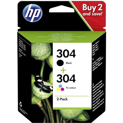 HP 304 (3JB05AE) Inktcartridge Zwart + 3 kleuren Multipack