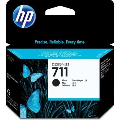 HP 711 (CZ133A) Inktcartridge Zwart Hoge capaciteit