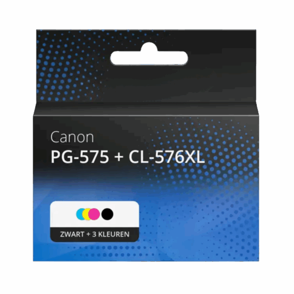 Huismerk Canon PG-575 + CL-576XL Inktcartridge Zwart + 3 kleuren Multipack Hoge capaciteit