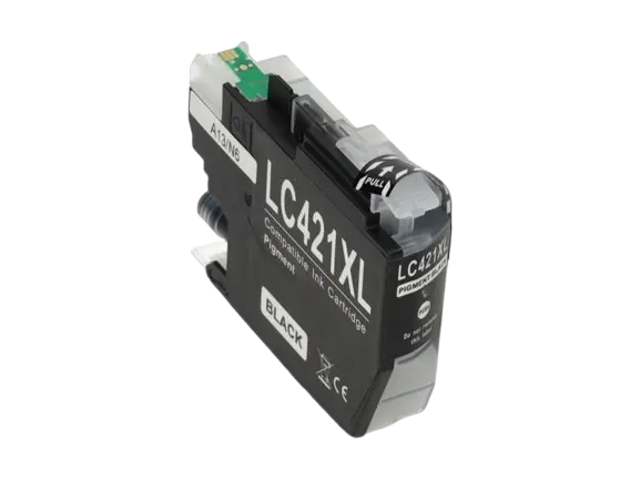 Huismerk Brother LC-421XLBK Inktcartridge Zwart Hoge capaciteit