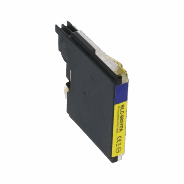 Huismerk Brother LC-985Y Inktcartridge Geel