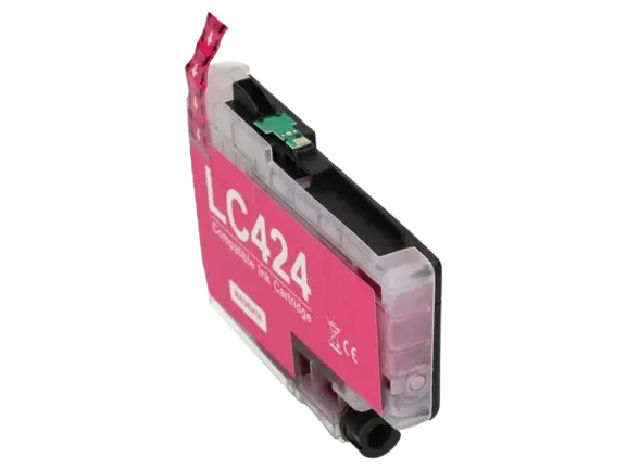 Huismerk Brother LC-424M Inktcartridge Magenta