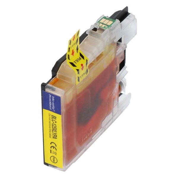 Huismerk Brother LC-125XLY Inktcartridge Geel Hoge capaciteit