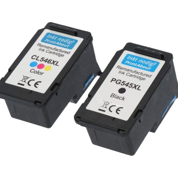 Huismerk Canon PG-545XL / CL-546XL Inktcartridge Zwart + 3 kleuren Multipack Hoge capaciteit