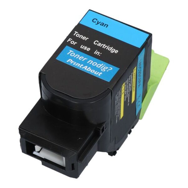 Huismerk Lexmark 80C2SC0 (802SC) Toner Cyaan