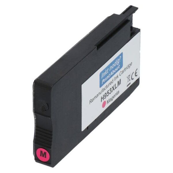 Huismerk HP 953XL (F6U17AE) Inktcartridge Magenta Hoge capaciteit