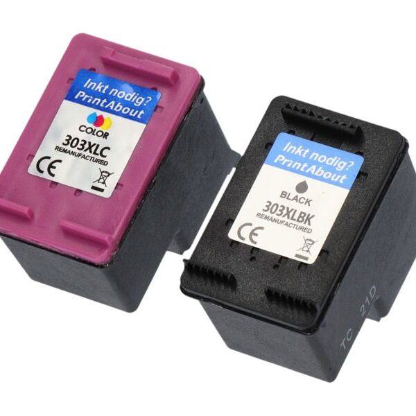 Huismerk HP 303XL (3YN10AE) Inktcartridge Zwart + 3 kleuren Multipack Hoge capaciteit