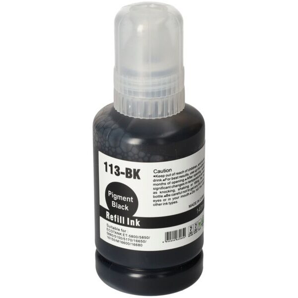 Huismerk Epson 113 (C13T06B140) Inktcartridge Zwart