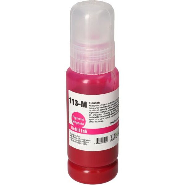 Huismerk Epson 113 (C13T06B340) Inktcartridge Magenta