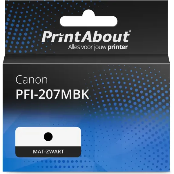 Huismerk Canon PFI-207MBK Inktcartridge Mat-zwart