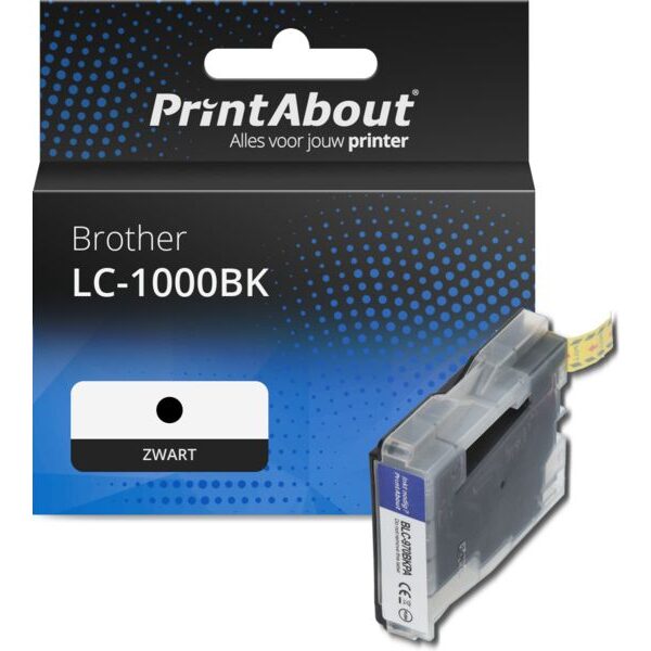 Huismerk Brother LC-1000BK Inktcartridge Zwart