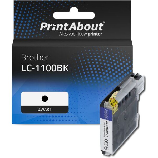 Huismerk Brother LC-1100BK Inktcartridge Zwart