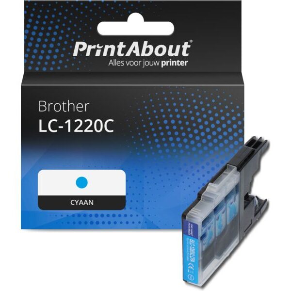 Huismerk Brother LC-1220C Inktcartridge Cyaan