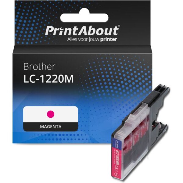 Huismerk Brother LC-1220M Inktcartridge Magenta