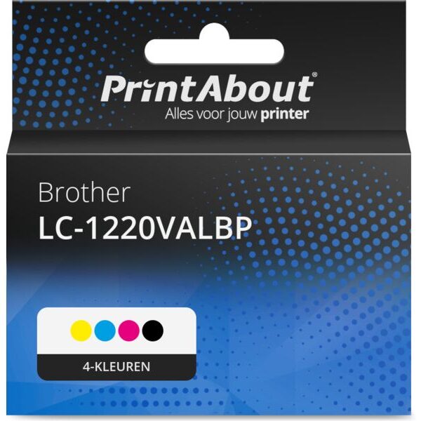 Huismerk Brother LC-1220VALBP Inktcartridge 4-kleuren Multipack