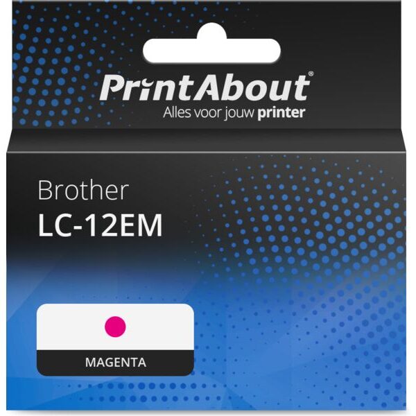 Huismerk Brother LC-12EM Inktcartridge Magenta