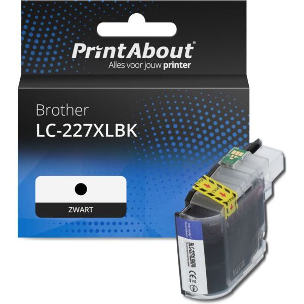 Huismerk Brother LC-227XLBK Inktcartridge Zwart Hoge capaciteit