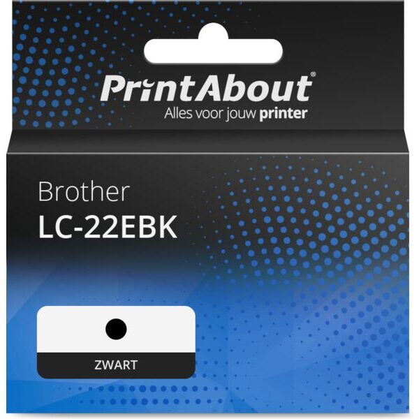 Huismerk Brother LC-22EBK Inktcartridge Zwart Hoge capaciteit