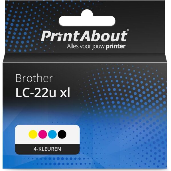 Huismerk Brother LC-22u xl (LC-22U) Inktcartridge 4-kleuren Multipack
