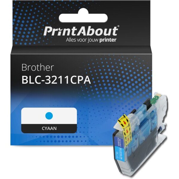 Huismerk Brother LC-3211C Inktcartridge Cyaan Hoge capaciteit