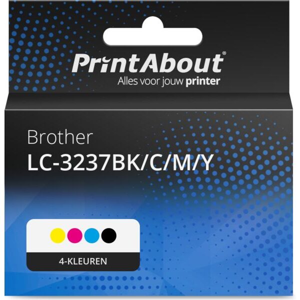 Huismerk Brother LC-3237BK/C/M/Y Inktcartridge 4-kleuren Multipack