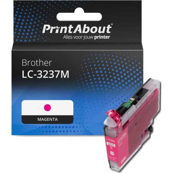 Huismerk Brother LC-3237M Inktcartridge Magenta