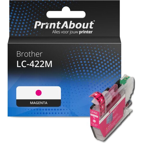 Huismerk Brother LC-422M Inktcartridge Magenta