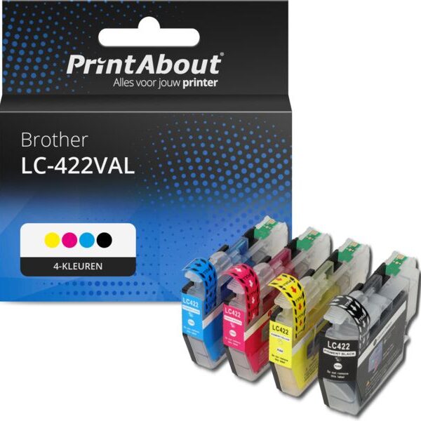 Huismerk Brother LC-422VAL Inktcartridge 4-kleuren Multipack