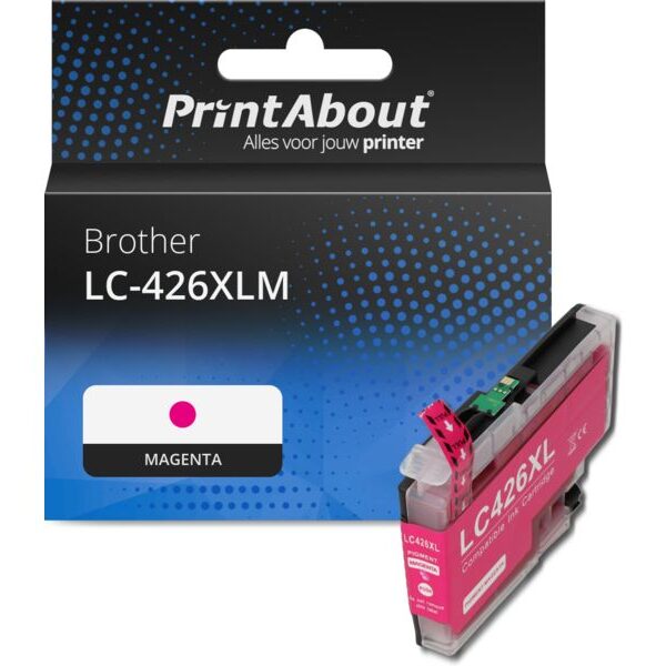 Huismerk Brother LC-426XLM Inktcartridge Magenta Hoge capaciteit