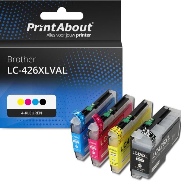 Huismerk Brother LC-426XLVAL Inktcartridge 4-kleuren Multipack Hoge capaciteit