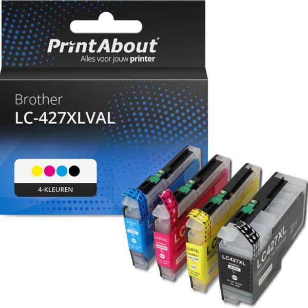 Huismerk Brother LC-427XLVAL Inktcartridge 4-kleuren Multipack Hoge capaciteit