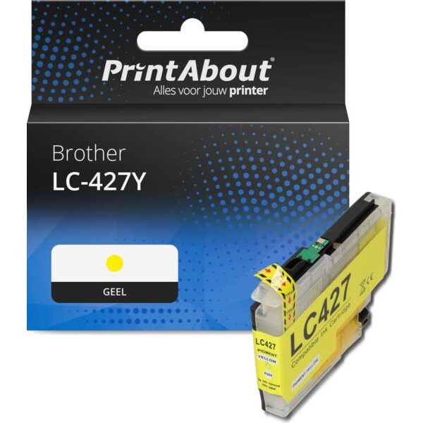 Huismerk Brother LC-427Y Inktcartridge Geel
