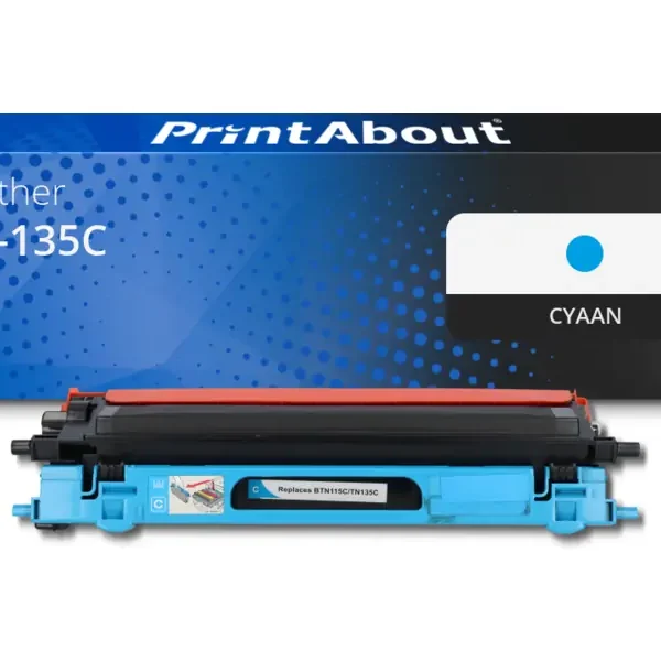 Huismerk Brother TN-135C Toner Cyaan Hoge capaciteit