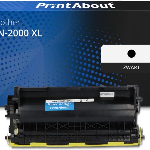 Huismerk Brother TN-2000 XL Toner Zwart Extra hoge capaciteit