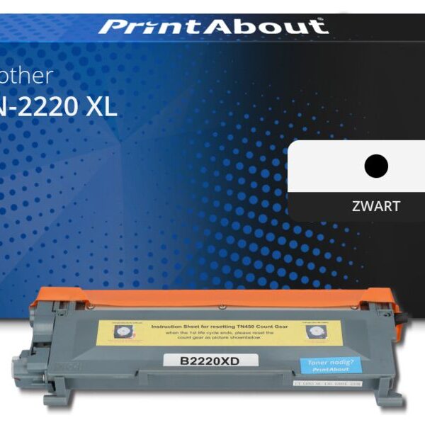 Huismerk Brother TN-2220 XL Toner Zwart Extra hoge capaciteit