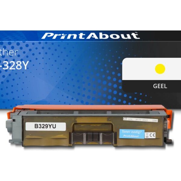 Huismerk Brother TN-328Y Toner Geel Extra hoge capaciteit