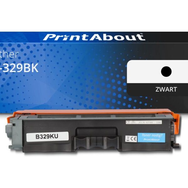 Huismerk Brother TN-329BK Toner Zwart Extra hoge capaciteit