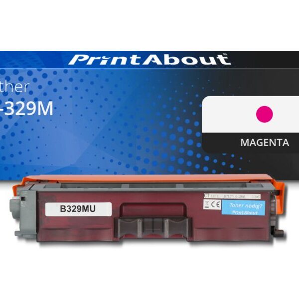 Huismerk Brother TN-329M Toner Magenta Extra hoge capaciteit