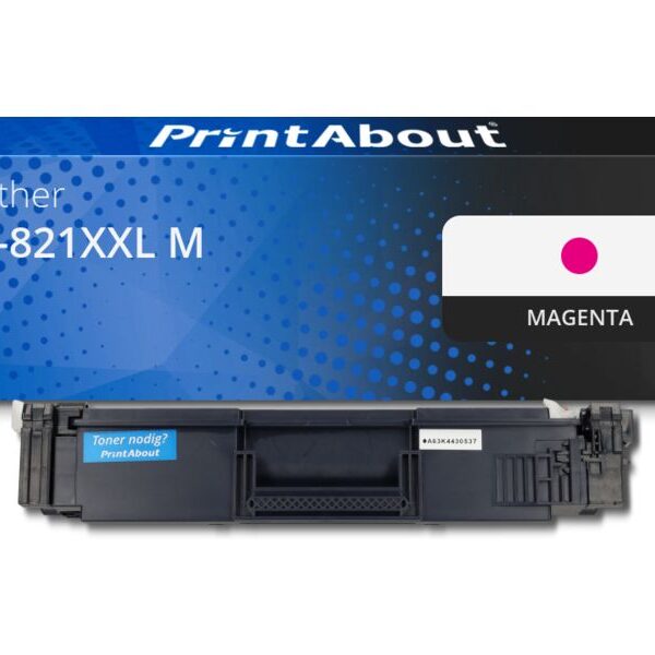 Huismerk Brother TN-821XXL M Toner Magenta Extra hoge capaciteit