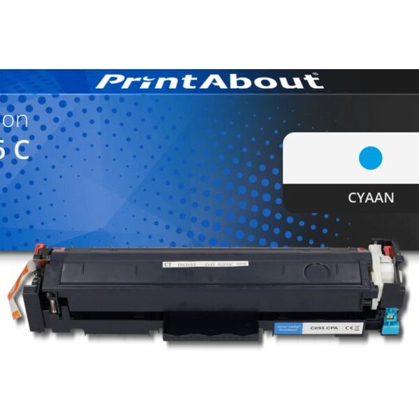Huismerk Canon 055 C Toner Cyaan