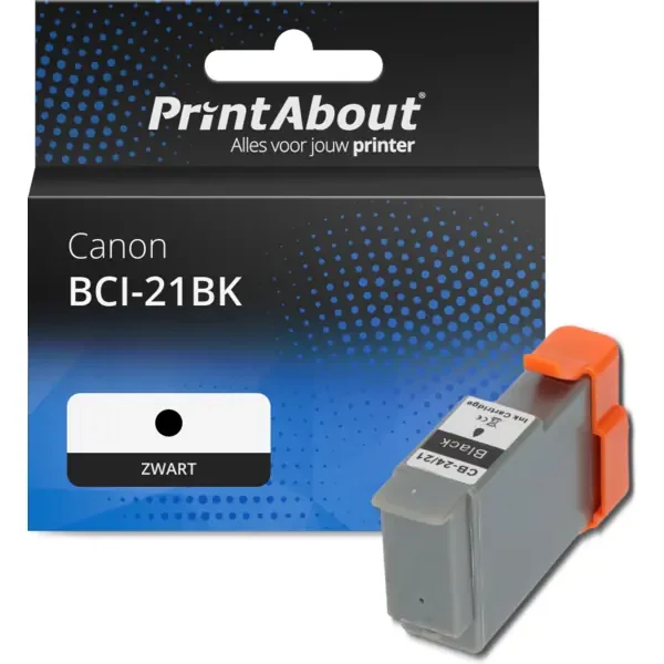 Huismerk Canon BCI-21BK Inktcartridge Zwart