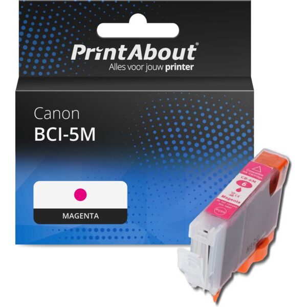 Huismerk Canon BCI-5M Inktcartridge Magenta