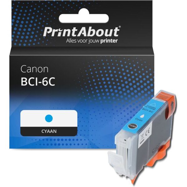 Huismerk Canon BCI-6C Inktcartridge Cyaan