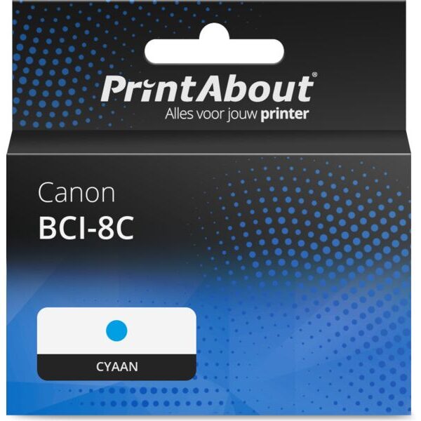 Huismerk Canon BCI-8C Inktcartridge Cyaan