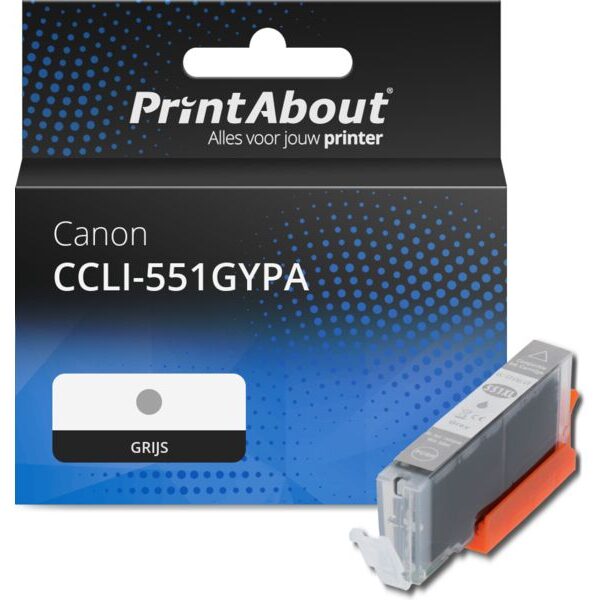 Huismerk Canon CCLI-551GYPA Inktcartridge Grijs