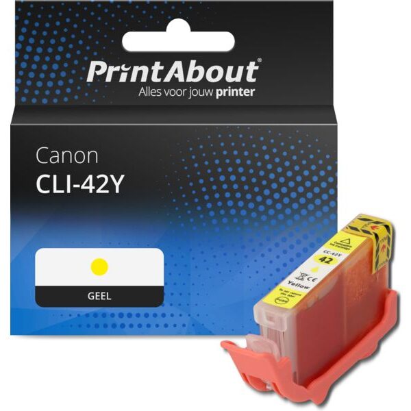 Huismerk Canon CLI-42Y Inktcartridge Geel