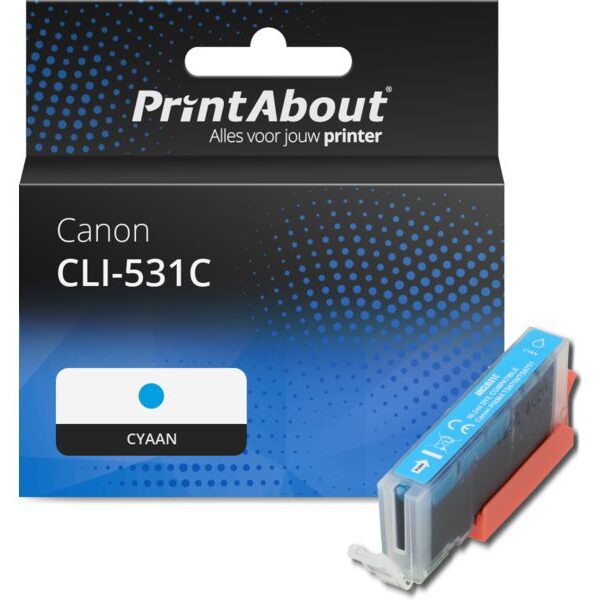 Huismerk Canon CLI-531C Inktcartridge Cyaan