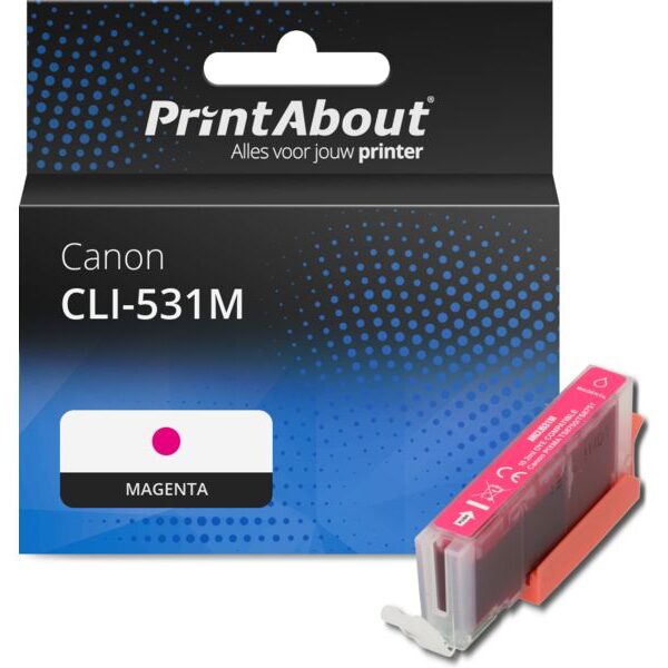 Huismerk Canon CLI-531M Inktcartridge Magenta