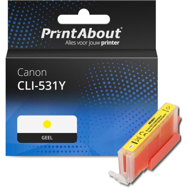 Huismerk Canon CLI-531Y Inktcartridge Geel