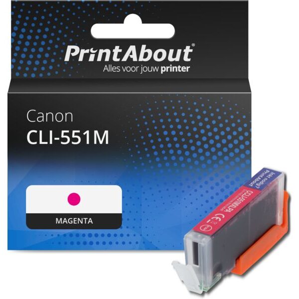 Huismerk Canon CLI-551M Inktcartridge Magenta